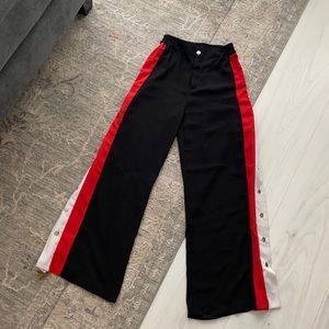 Haute Rogue High Waisted Snap Button Pants